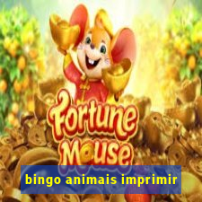 bingo animais imprimir