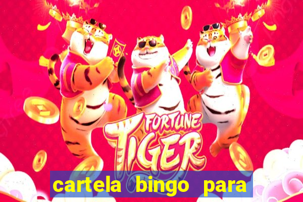 cartela bingo para cha de cozinha imprimir gratis