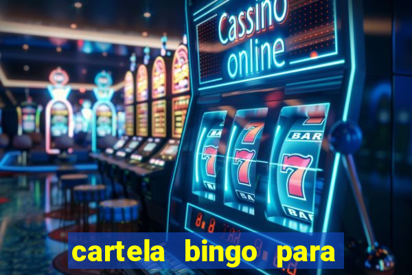 cartela bingo para cha de cozinha imprimir gratis