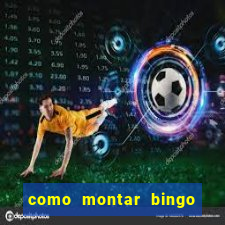 como montar bingo brinquedos toia