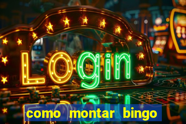 como montar bingo brinquedos toia