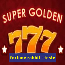 fortune rabbit - teste