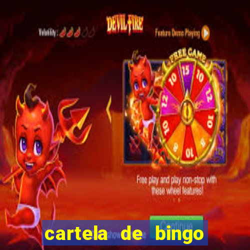 cartela de bingo cha de panela