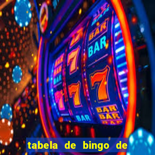 tabela de bingo de 1 a 100