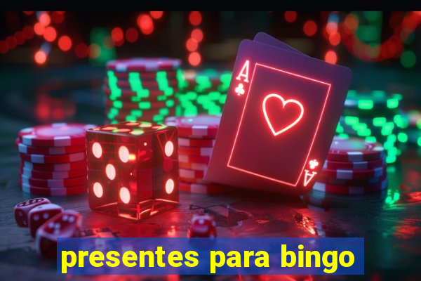 presentes para bingo