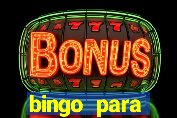 bingo para despedida de solteira para imprimir